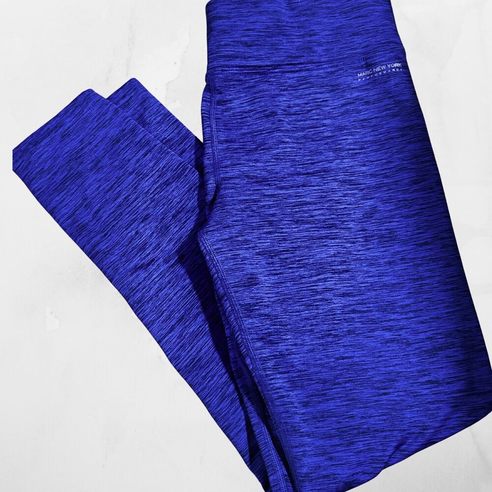 Marc New York Performance Blue Purple Heathered Leggings - Size Small